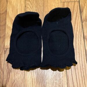 ToeSox Black Open Toe Socks